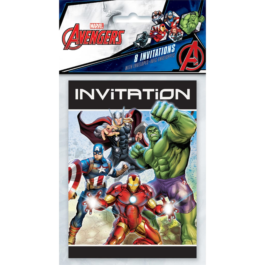 Avengers Party Invitations Avengers Party Supplies